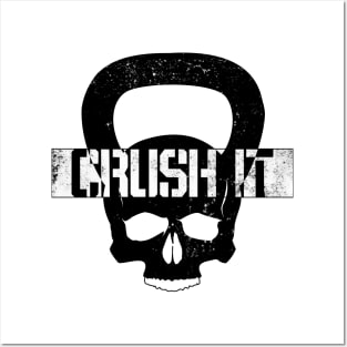 Skull Kettle Bell CRUSH IT Posters and Art